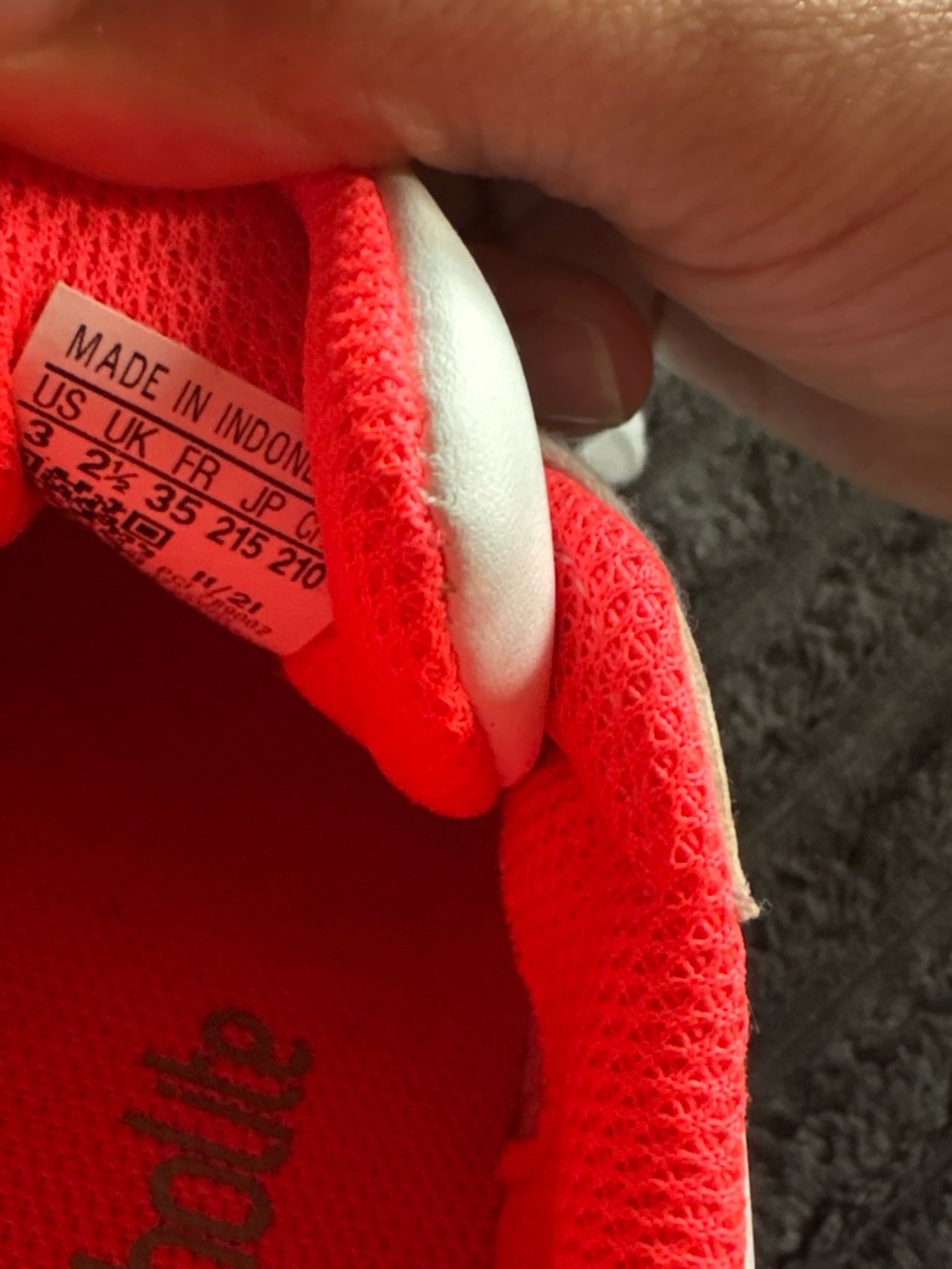 adidas Originals Kids Neon Red Slip-On Sneakers